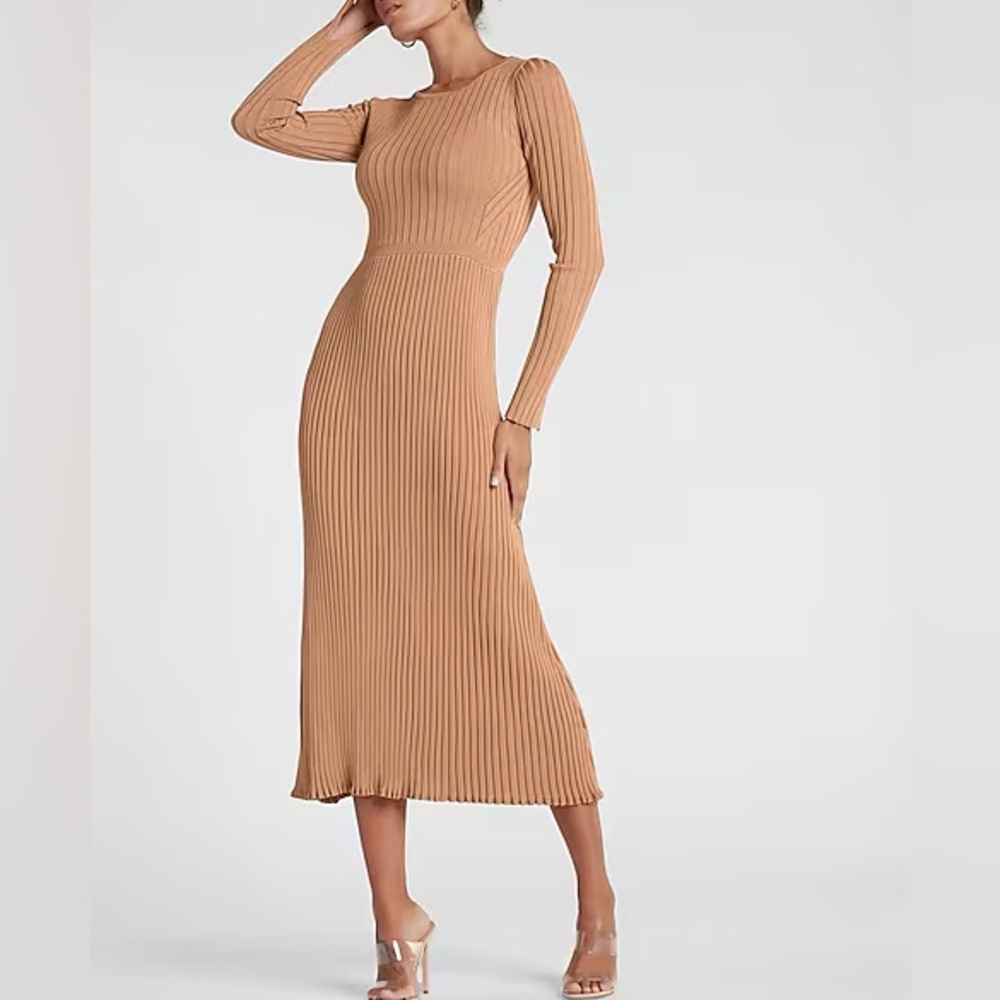 Express burgundy rubber maxi dress